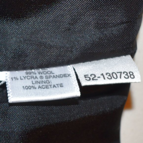 Vintage Ann Taylor A-Line Black Wool Skirt Size 8 - Picture 8 of 8